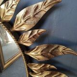 Sun mirror 75 cm gold metal period 1950
