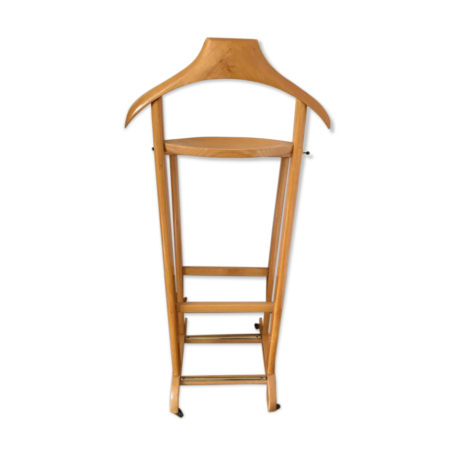 Vintage 70s room valet in very good condition beech wood
