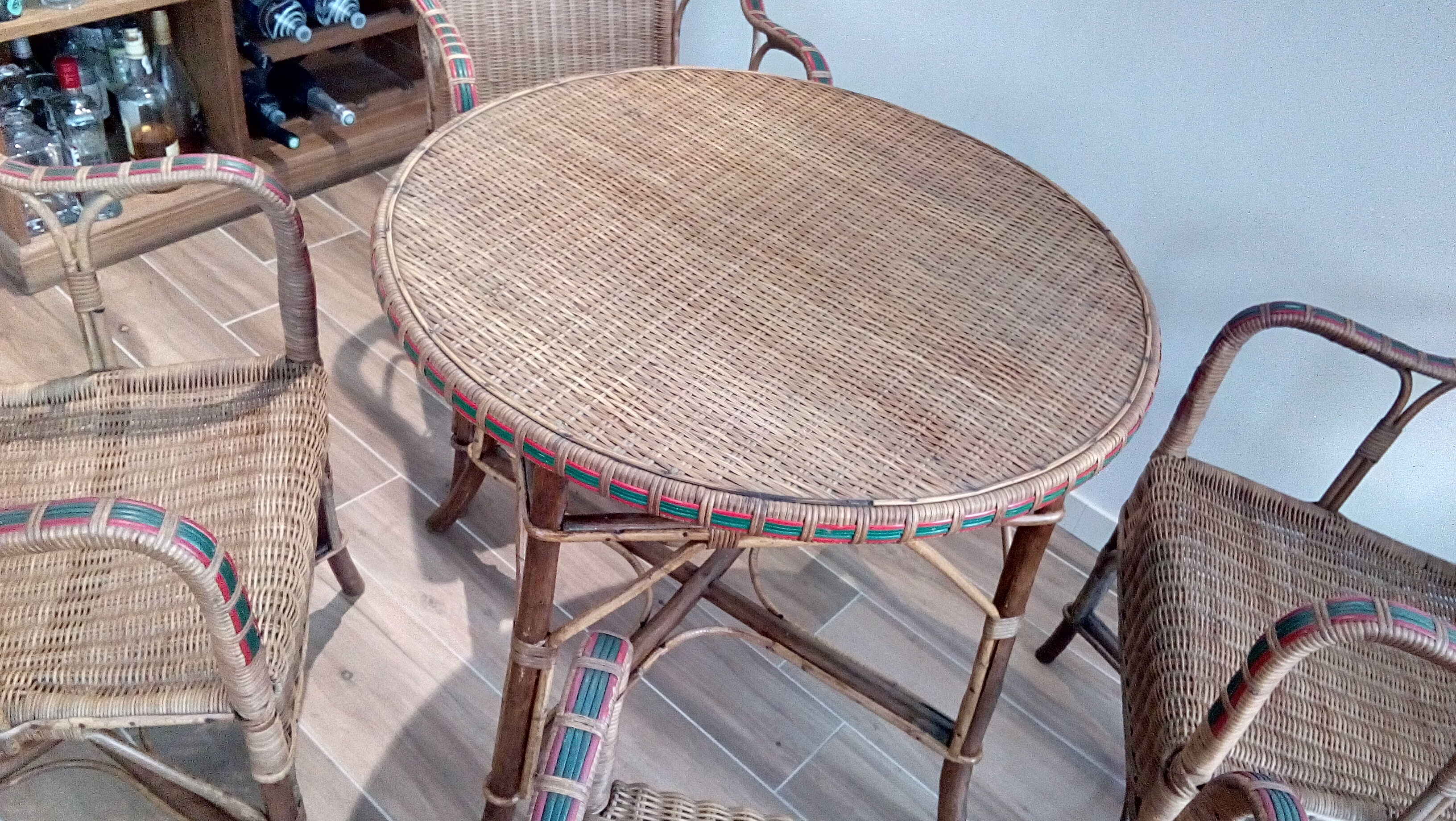 Rattan wicker garden salon rattan year 60