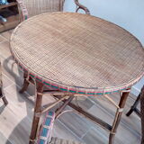 Rattan wicker garden salon rattan year 60