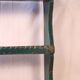 Old burmese teak wall shelf original blue patina