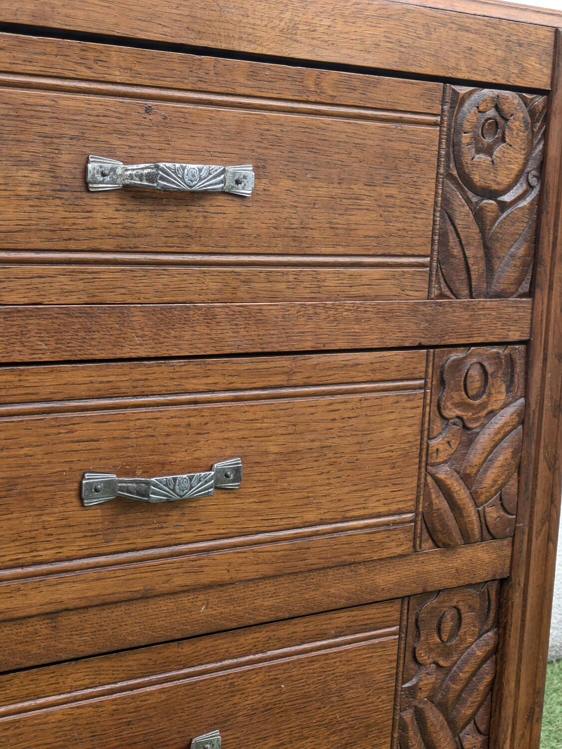Small Art Deco chest of drawers, vintage 1930