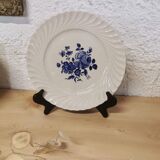 Keller Flat Plate - Guerin - Blue Flower Decoration