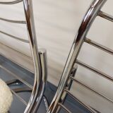 Set of 4 vintage Italian Gastone Rinaldi style chairs in chrome metal