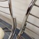 Set of 4 vintage Italian Gastone Rinaldi style chairs in chrome metal