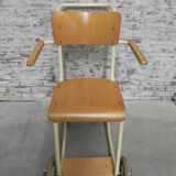 Vintage chair on wheels, wheelchair