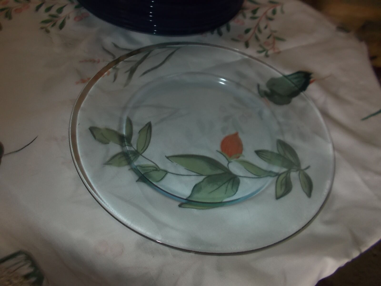 Lot 6 flat plates arc-france blue