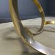 Vintage brass coffee table attributed to Knut Hesterberg, 1970s