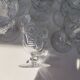 12 Baccarat crystal water and wine glasses, Beaujeu model, mid-20th century.