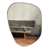 Large organic dune mirror - black
