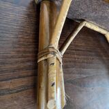 Rattan and cane footrest from the 1950s