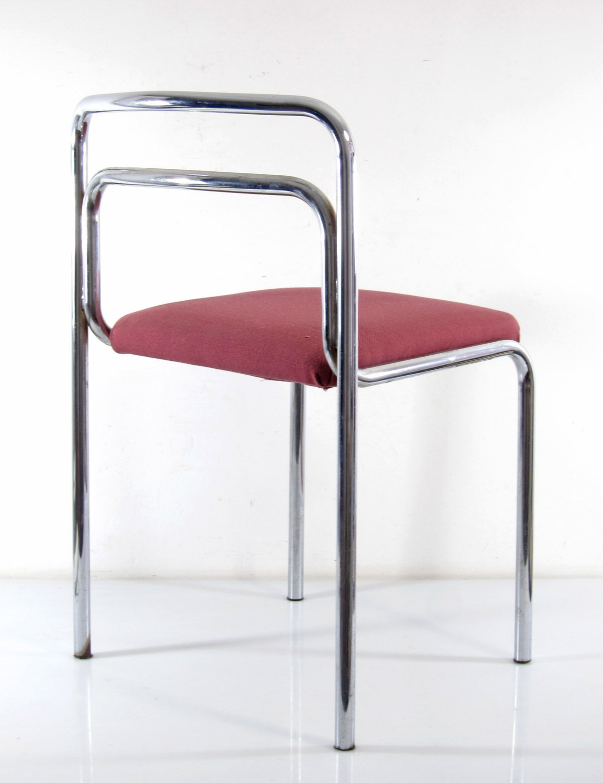 Seventies chrome vintage dining chairs