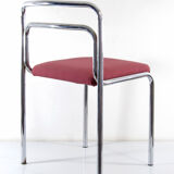 Seventies chrome vintage dining chairs