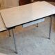 Table in grey formica and chrome feet / vintage 60s-70s