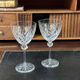 2 verres à pied en cristal DAUM modèle Bolero