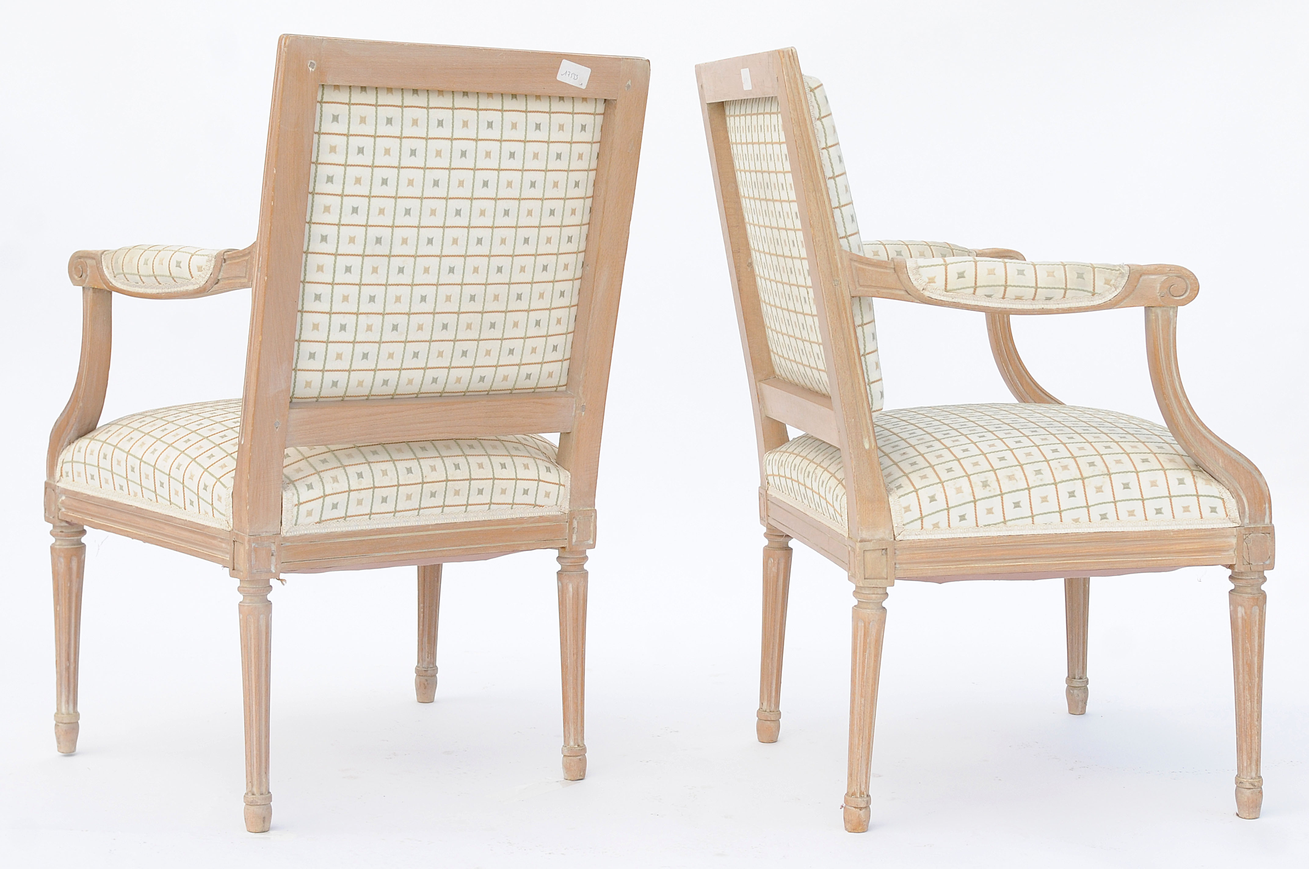 Pair of Louis XVI-style armchairs