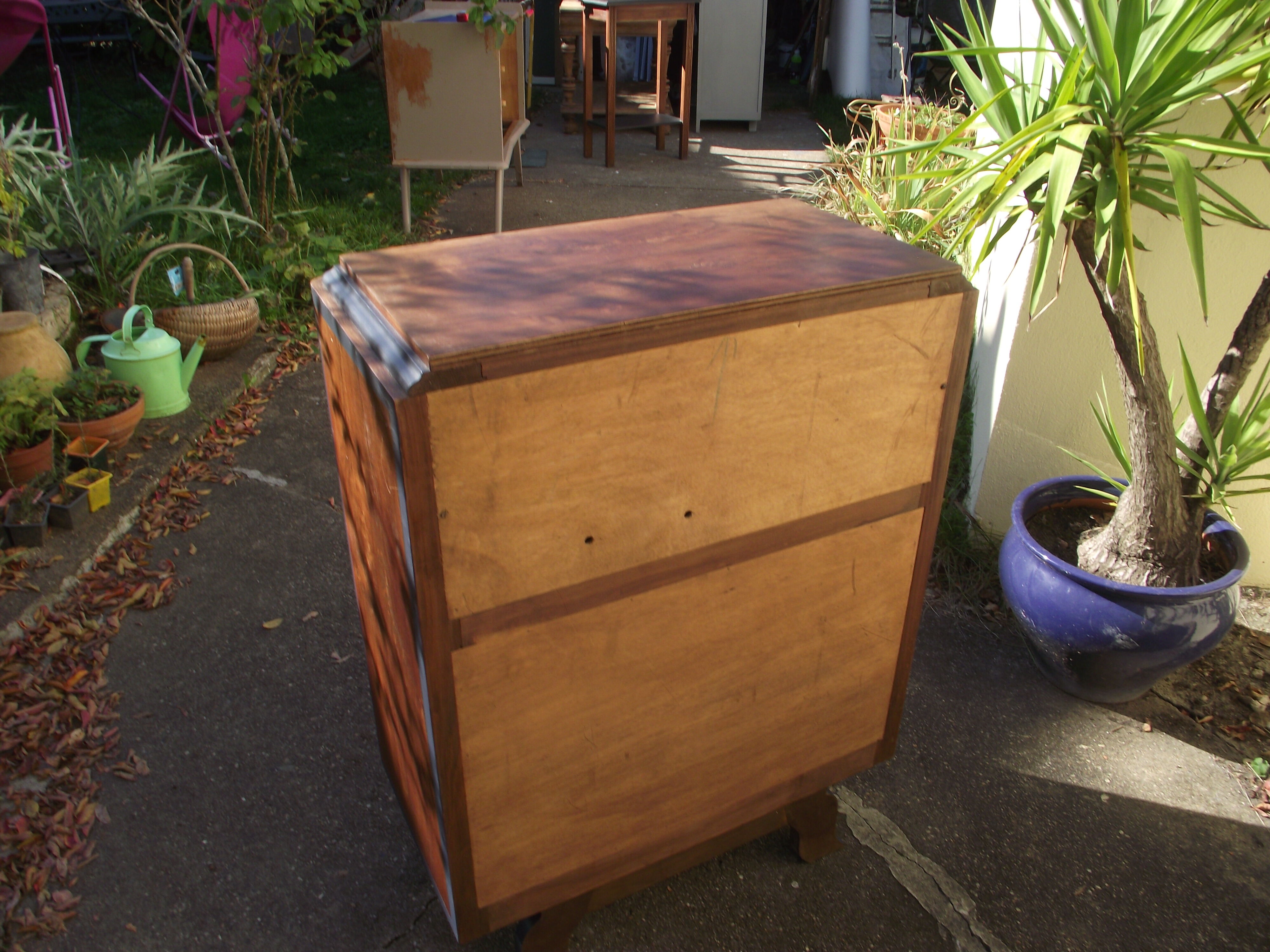 Extra furniture art deco walnut