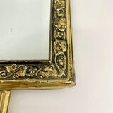 Vintage  Brass Wall mirrored Candle Sconce