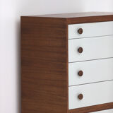 Decorative cabinet in wenge wood designed in the 1970s