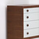 Decorative cabinet in wenge wood designed in the 1970s