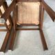 Pair of carved wooden chairs with pink velvet seat ART DECO