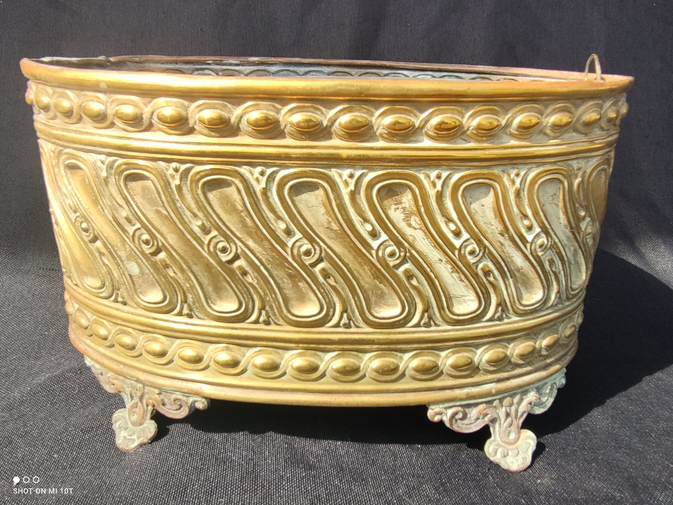 Brass planter/19th century