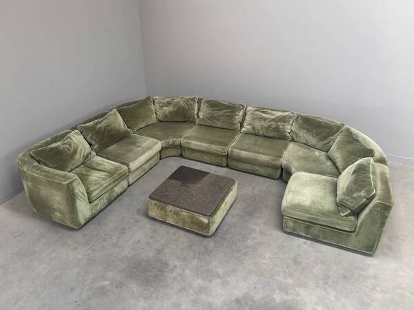 Large vintage modular sofa by Musterring, Germany 1970s