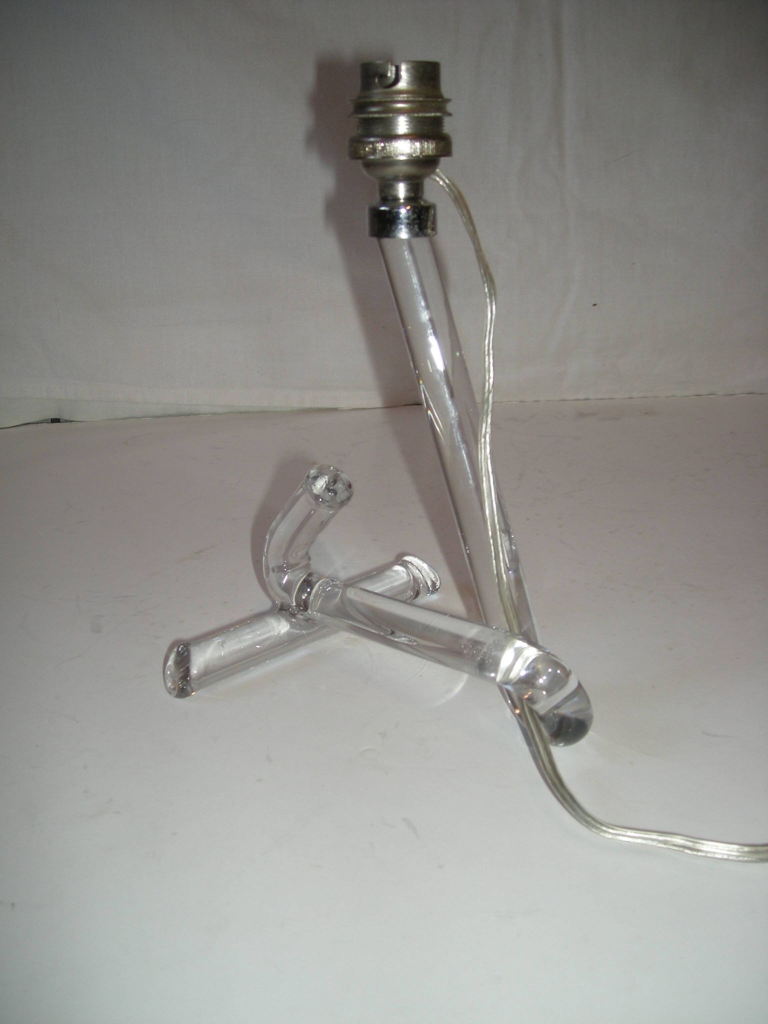 Lampe en verre des années 50