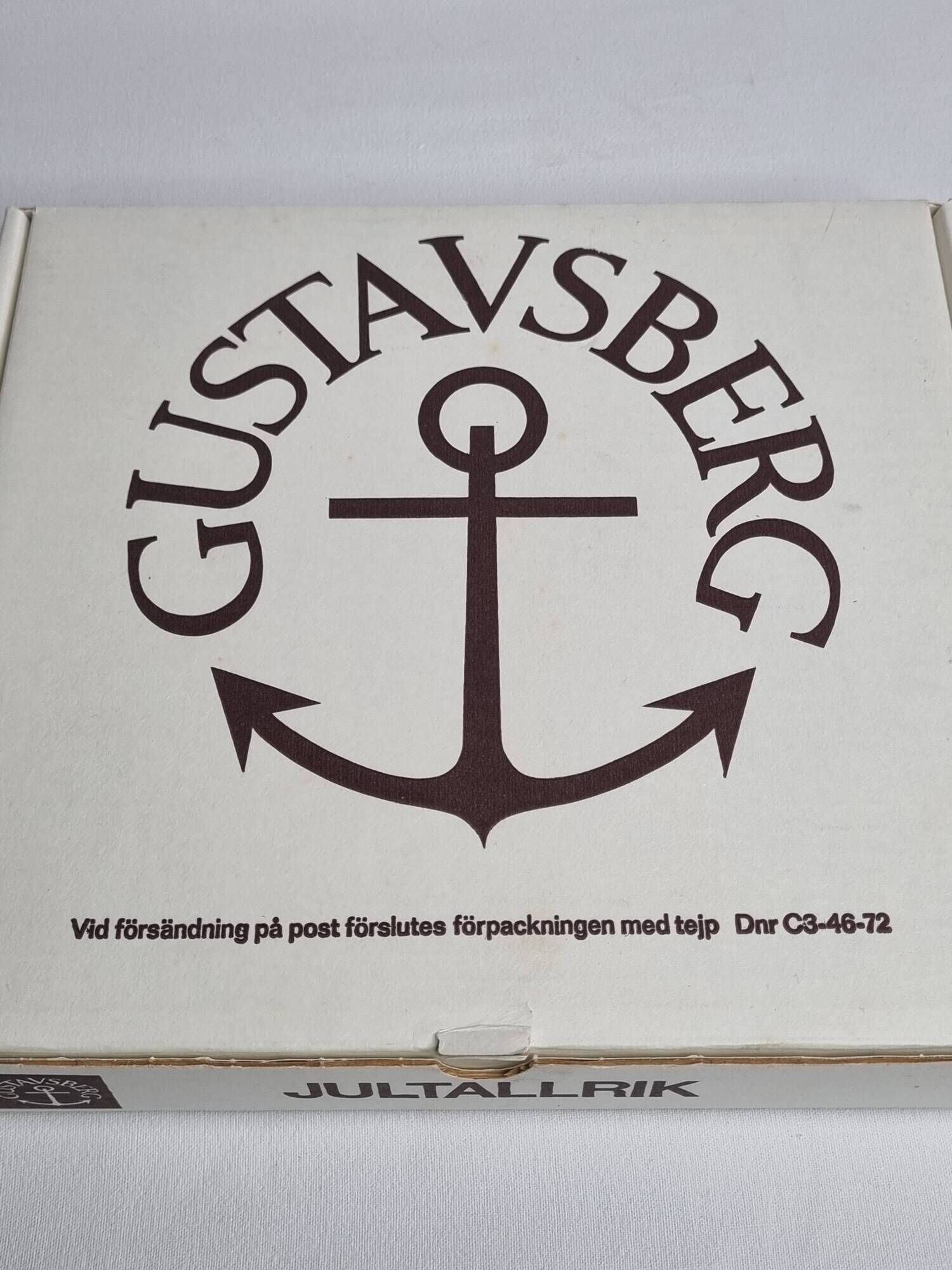 Gustavsberg decorative plate "jultallrik 5" 1975, design by sven jonson, limited edition, diameter