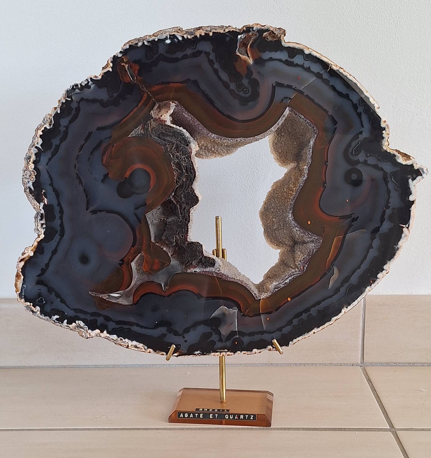 Agate geode from Brazil
