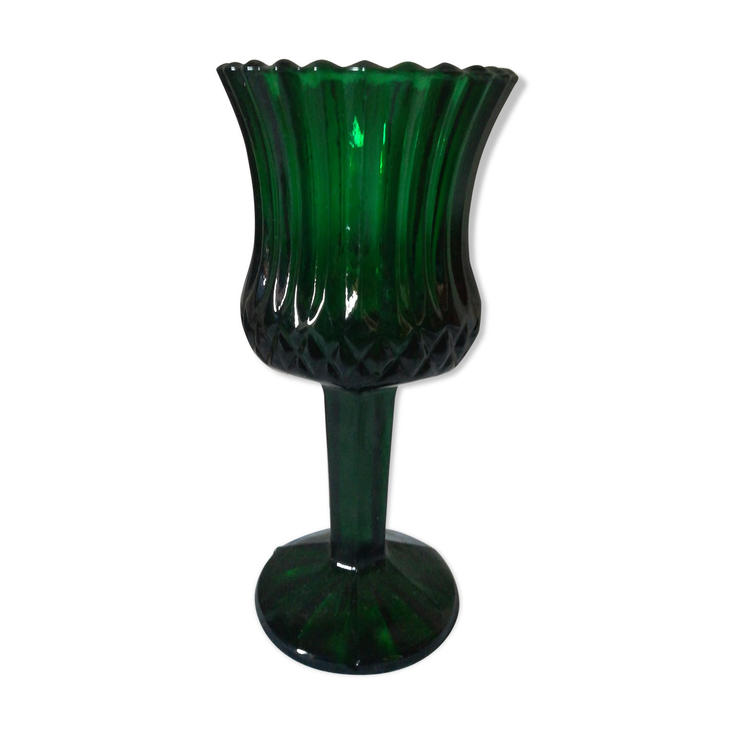 Emerald glass photophore