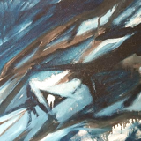 Abstract painting 1985 Jack Friling - oil on canvas