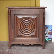 Wooden furniture with 1 door, jam cupboard, storage furniture, interior decor.