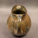 “Melon” shape flamed enameled stoneware pitcher