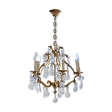 Bronze cage chandelier with grapevines