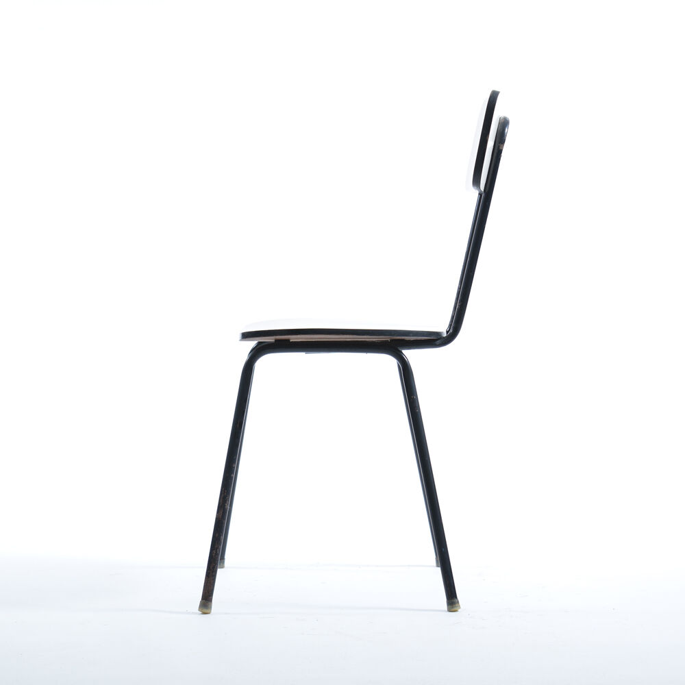 Midcentury chair in metal & formica, Kovona Czechoslovakia 1960s