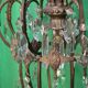 Part of a gilded bronze chandelier, Italy around 1900.
