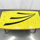 Table basse ou d'appoint en bois et verre de style Mid-Century, Allemagne