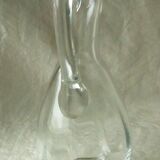 EWATER PITCHER CARAFE IN THICK GLASS WITH CUT-SIDE EFFECT
