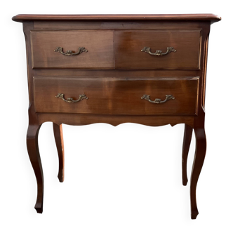 Commode en noyer 3 tiroirs – style Louis XV