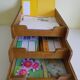 Old mail sorter, 3 sliding bannettes, entirely made of wood