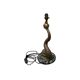 Lampe de table en bronze avec dauphin, style milieu du siècle, années 1950.