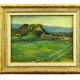 Huile sur panneau bien encadrée