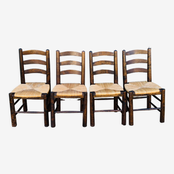 Ensemble de 4 chaises Georges Robert
