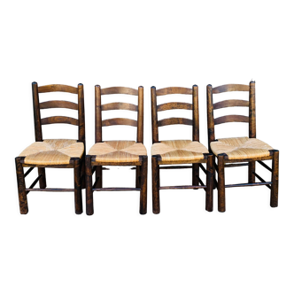 Set of 4 Georges Robert chairs