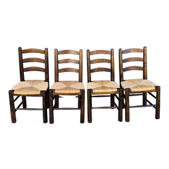Ensemble de 4 chaises Georges Robert