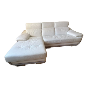 Canapé d'angle en cuir