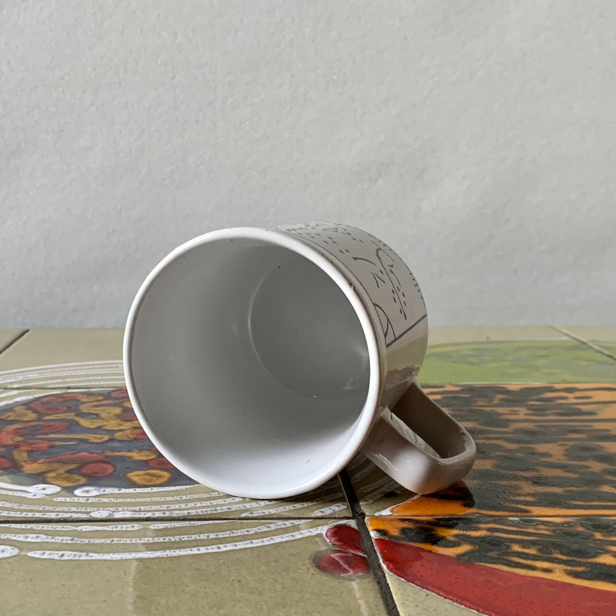 Set of 6 vintage cups Distri Boch Seca England decor Copenhagen