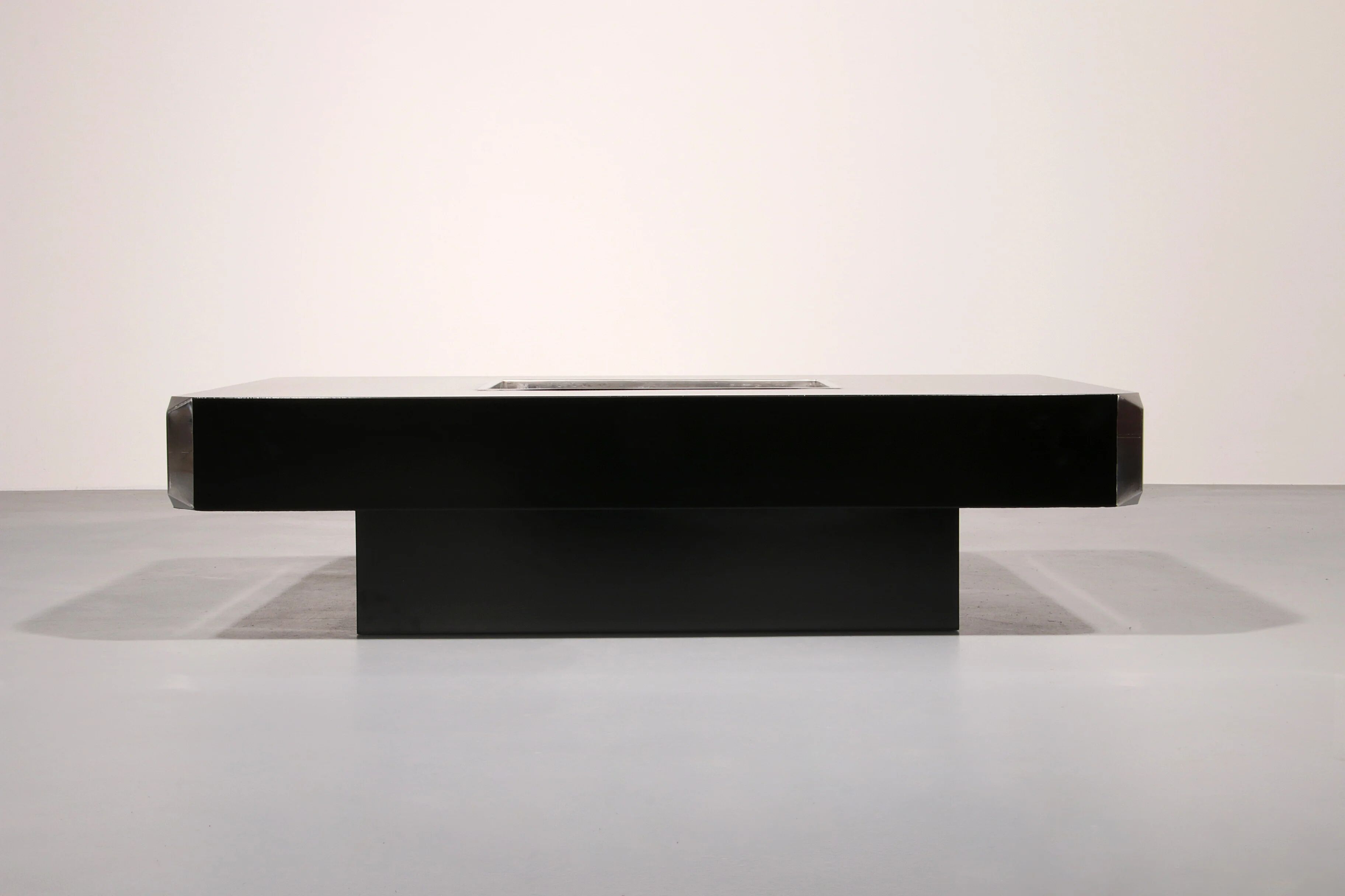Alveo coffee bar table by Willy Rizzo for Cidue Italy 1970s