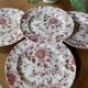 Set of 4 flat plates Johnson Bros "Rose Chintz"